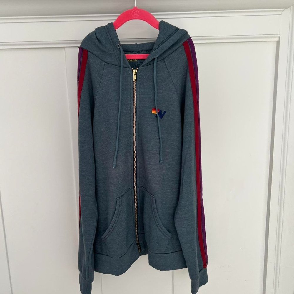 Aviator Nation 5 Stripe Hoodie